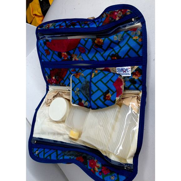 Vintage Star Of California Travel Accessories Toiletry Makeup Bag Cigarette Case - Picture 8 of 10